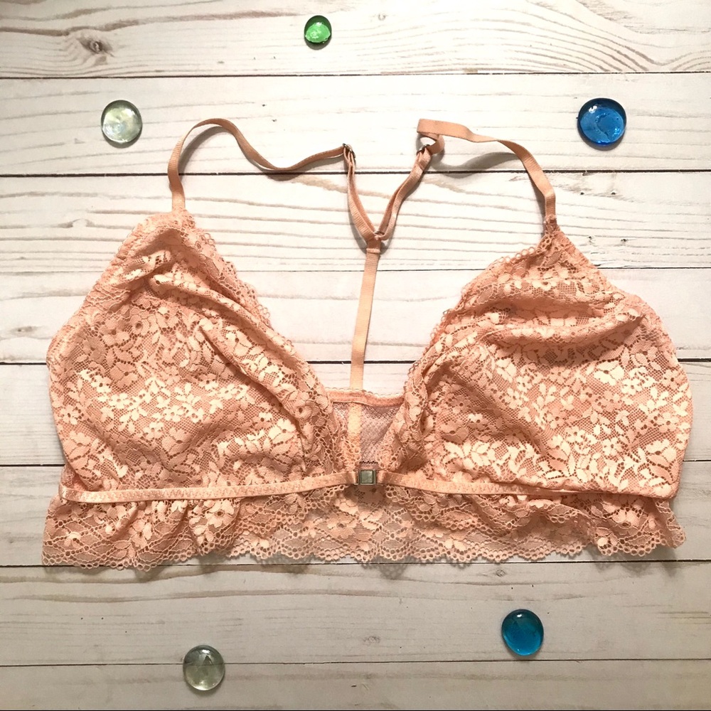 💰4/$25 Gilligan & O’Malley Peach Lace Bralette
